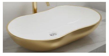 TOP BASIN UCOMFORT 1071WG GOLD & WHITE